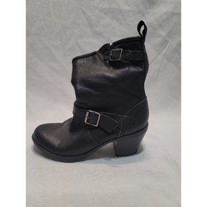 Skechers Womens Lone Star 47962 Black Leather Pull On Riding Boots Size 6